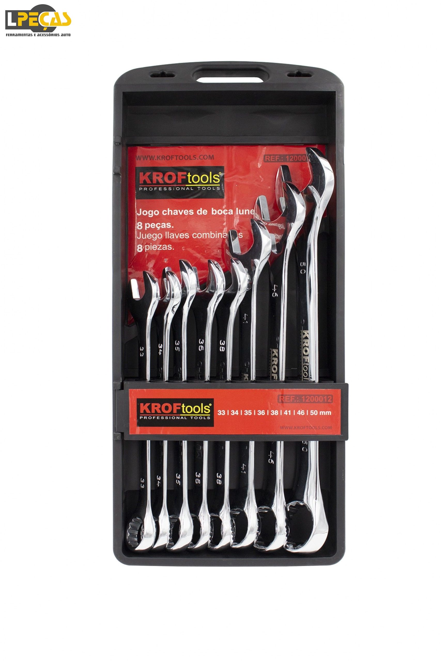 Jogo de Chave Luneta 8PCS 33-50mm