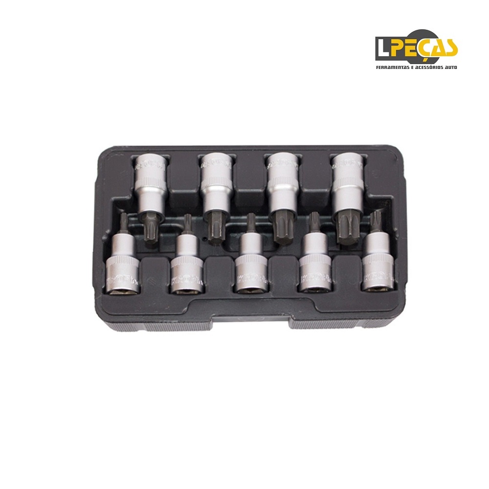 Jogo Chaves de Caixa Torx 9 PCS