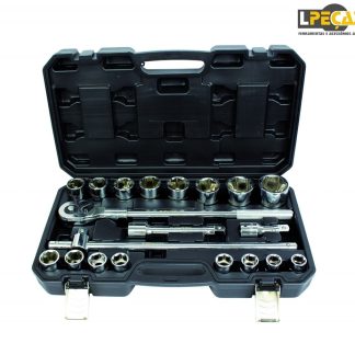 Jogo Chaves de Caixa 3/4 6PT - 19 mm a 50 mm - 21 PCS