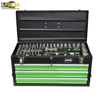 Caixa Metálica / Baú com Ferramentas 143 Peças Zincadas