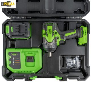 Chave de impacto sem escovas a bateria 1/2" 1000NM com Estojo