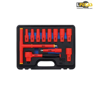 Jogo Chaves de Caixa Isoladas VDE 3/8" - 7-22mm 12Pcs