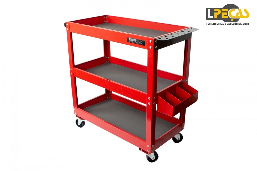 Carrinho Ferramentas 3 Prateleiras c/ Suportes - Image 2