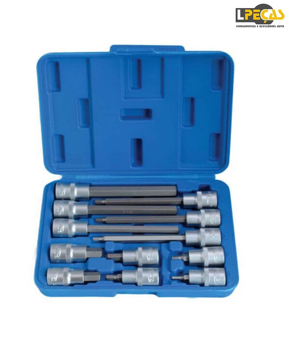 Conjunto de Bits Exs/Sextavada Interior 12 PCS