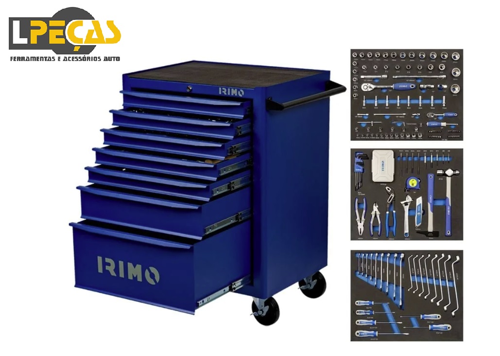 Carro de 7 Gavetas 208 Ferramentas