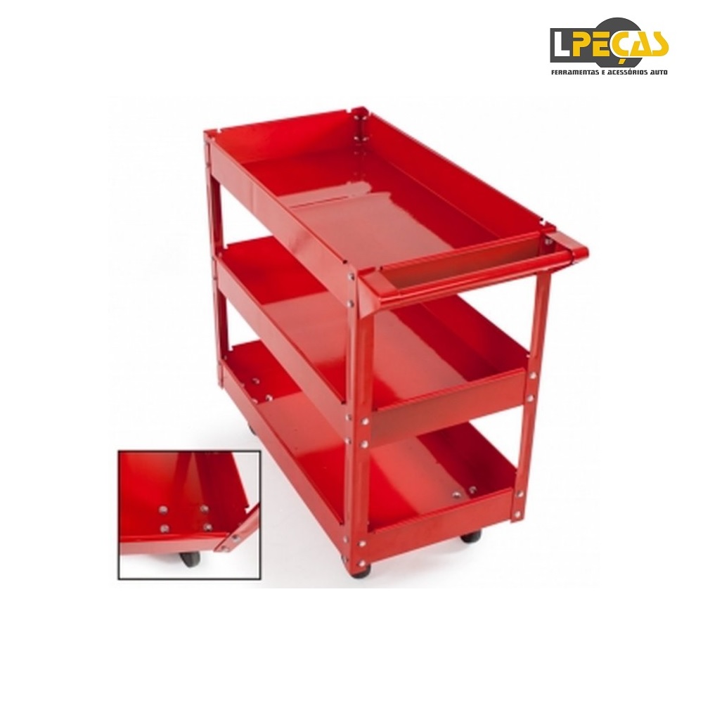 Carro de Ferramentas 3 Prateleiras