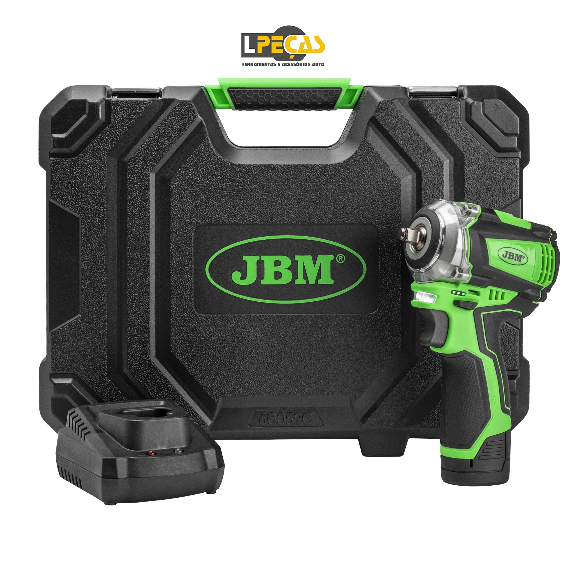 Chave de impacto sem escovas a bateria 3/8" 250Nm com mala + presunto - Image 3