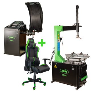 Trocador de pneus semiautomático com braço oscilante e Equilibrador de Rodas Digital